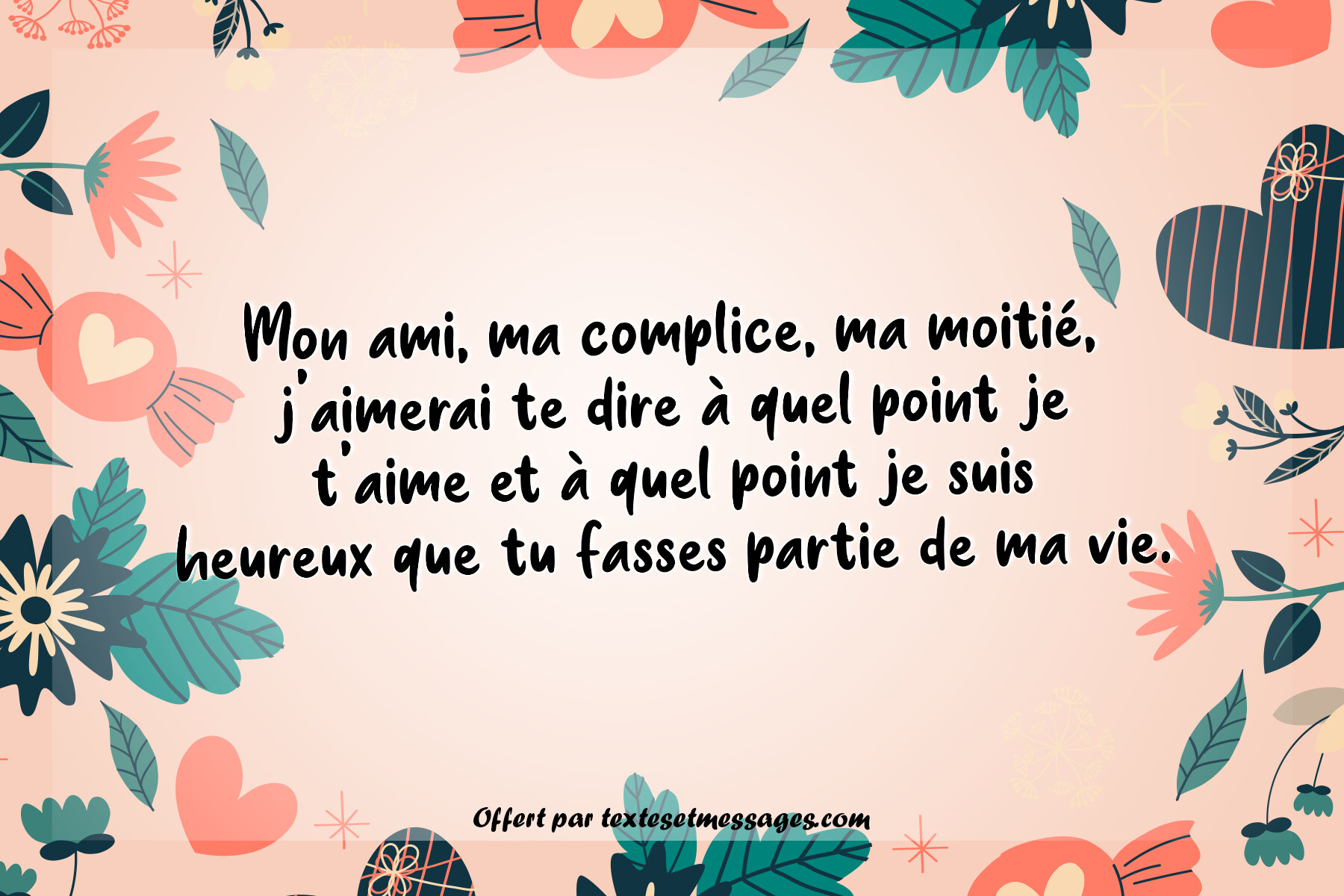 Message d'amour copain n°5