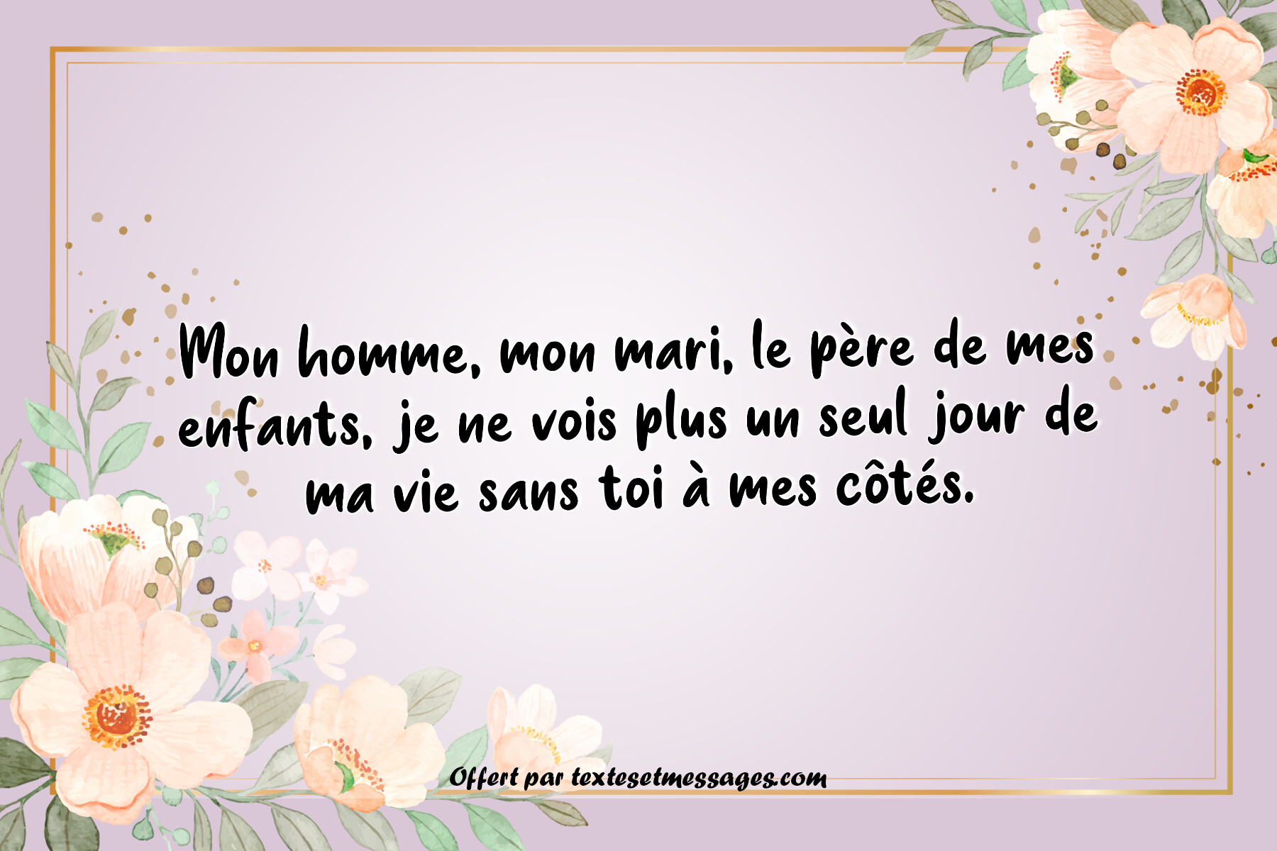 Message d'amour mari n°8